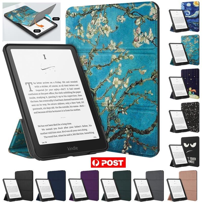 For Amazon Kindle Paperwhite 12th Gen Signature Edition Leather Flip Smart Case