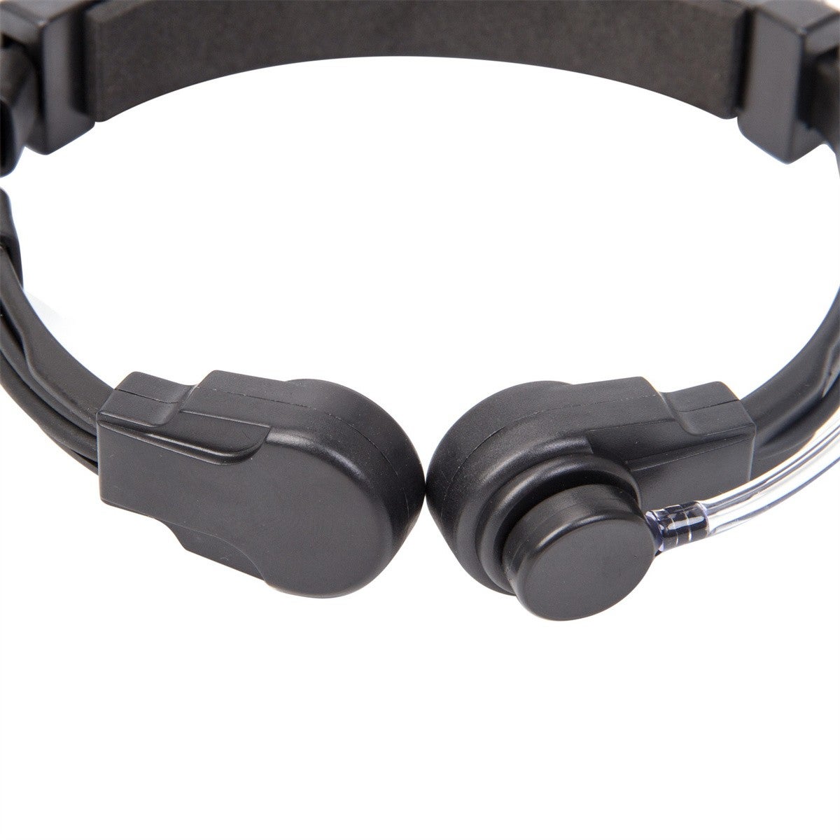 Telescopic Duty Tactical Throat Vibration Mic Headphone Headset Microphone
