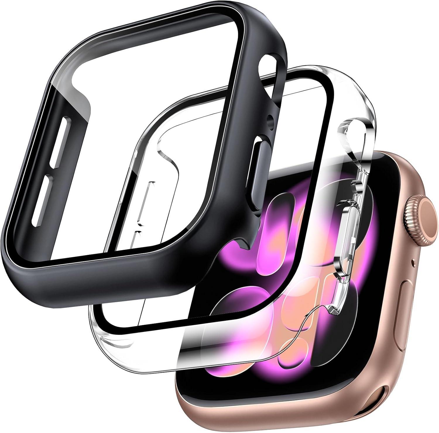 Tocol 2-pack Case For Apple Watch Series 11/10 42mm, Built-in Tempered