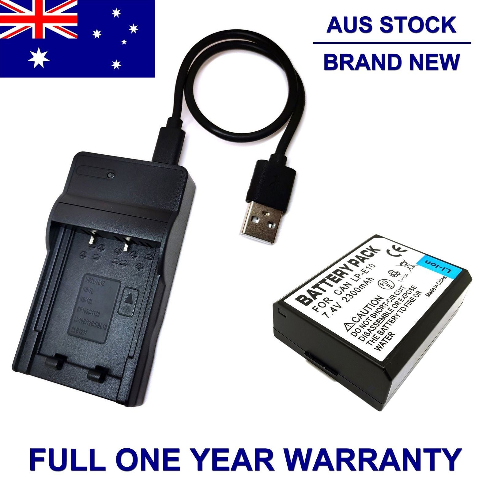 Battery Pack / Usb Charger For Canon Eos 1100d Eos 1200d Eos 1300d Eos 1500d