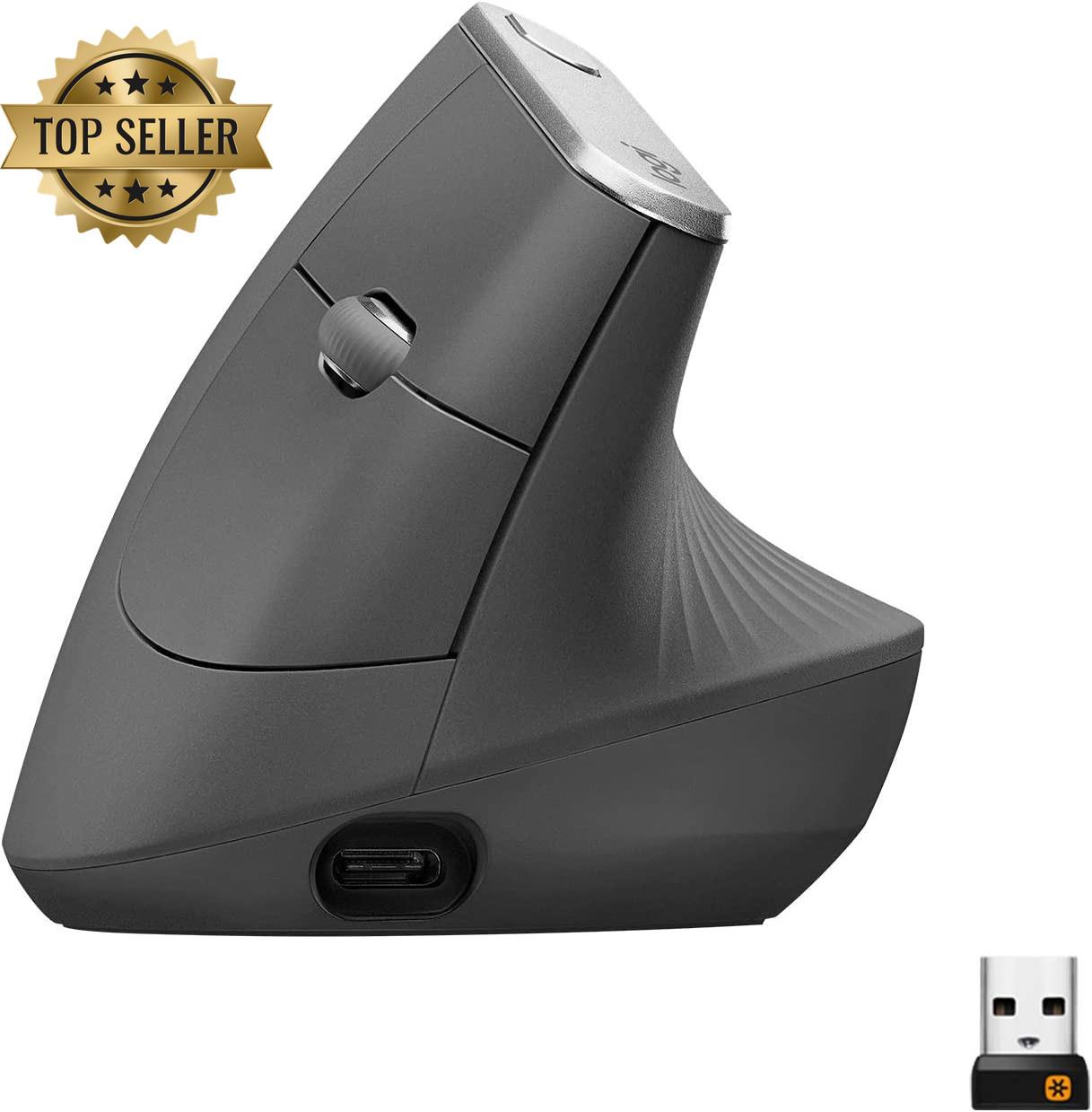 Logitech Mx Vertical Advanced Ergonomic Wireless Mouse Bluetooth