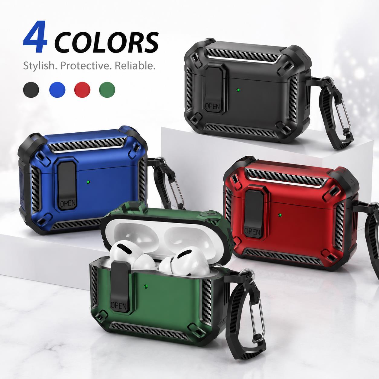 For Airpods 4 Case Cover 4th Gen Anc Protective Rugged Silicone Case