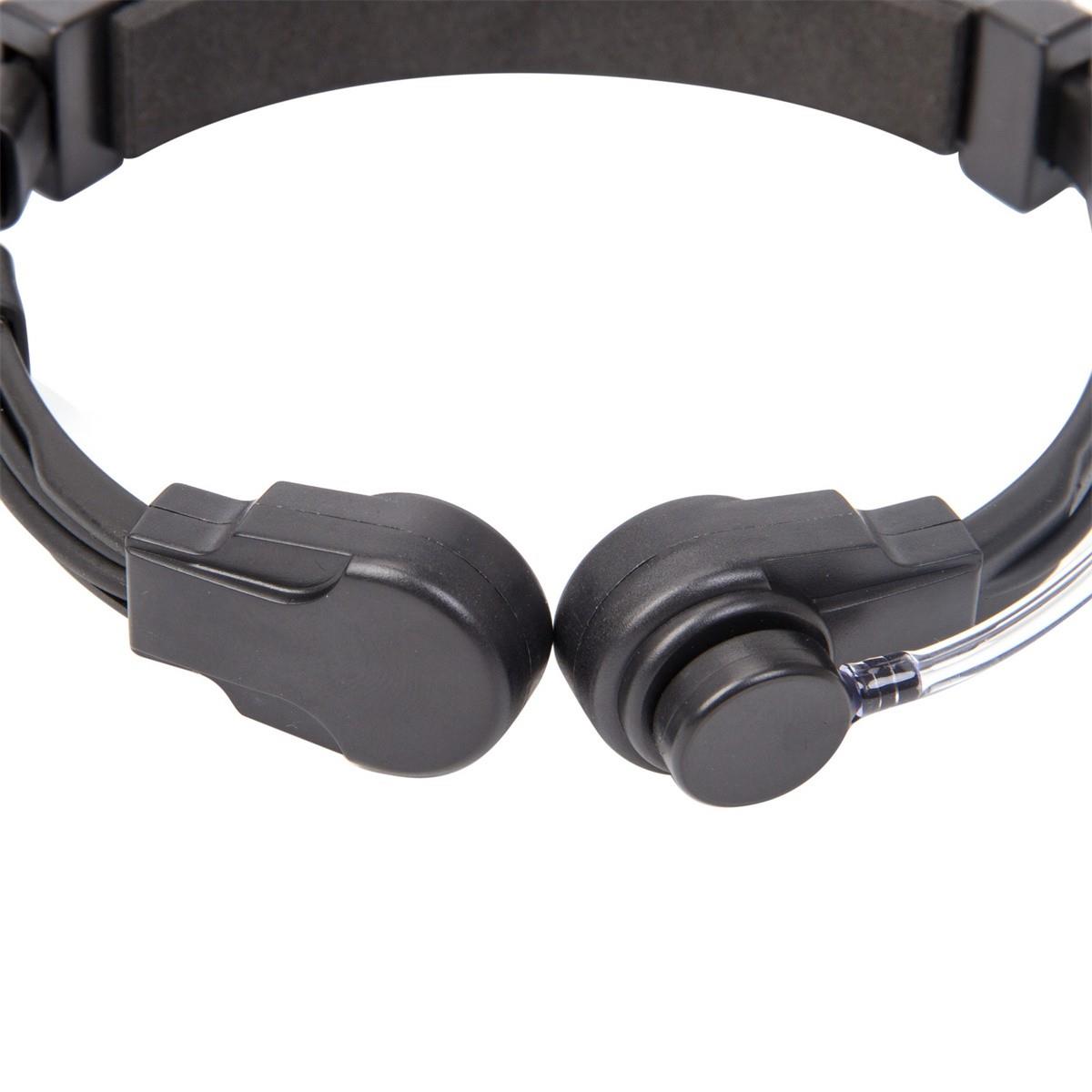 Telescopic Duty Tactical Throat Vibration Mic Headphone Headset Microphone