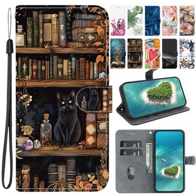 Leather Case For Honor 600 Pro 400 200 90 Lite Pattern Leather Wallet Cover Case