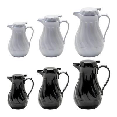 Thermal Coffee Carafe With Handle Swirl For Restaurant Hotel Gatherings