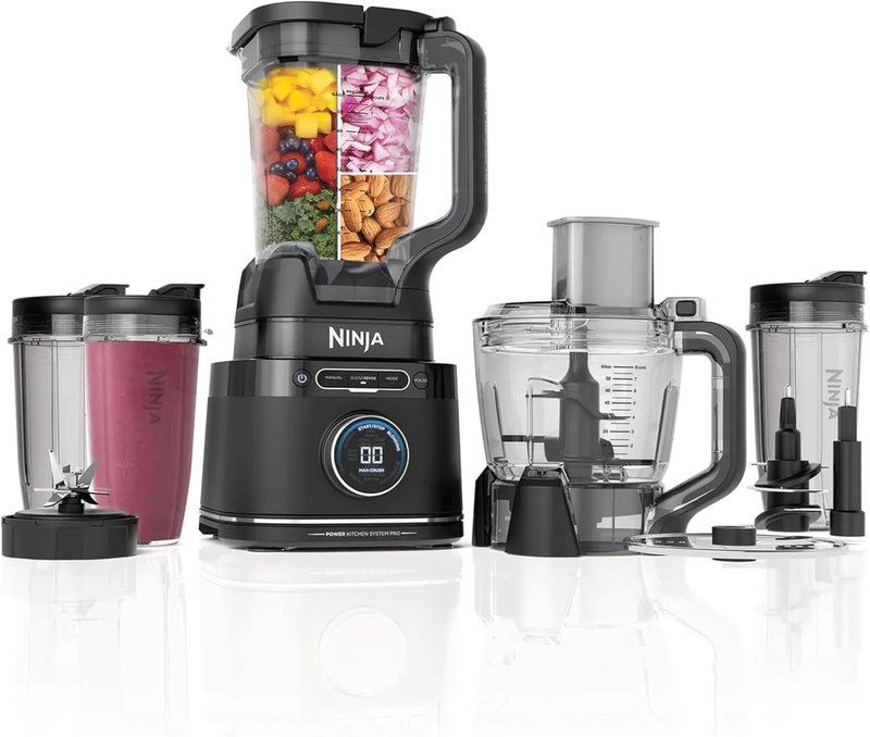 Ninja Detect Kitchen System Power Blender + Processor Pro, High Speed Food Mixer