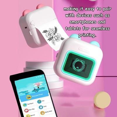 Miniature Printer Miniature Inkless Printer Portable For Smartphone