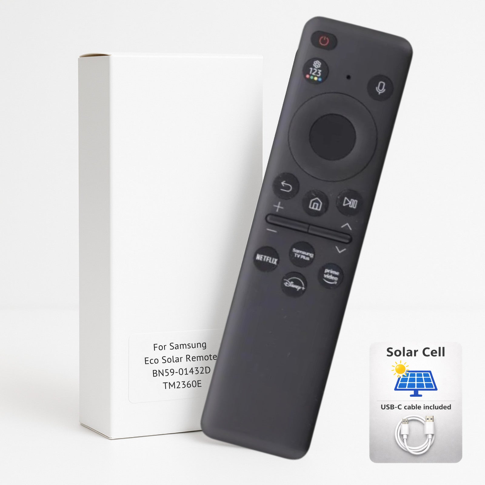 Samsung Bn59-01432d Qn90c Neo Qled Remote Qa43qn90cawxxy Usb-c And 1