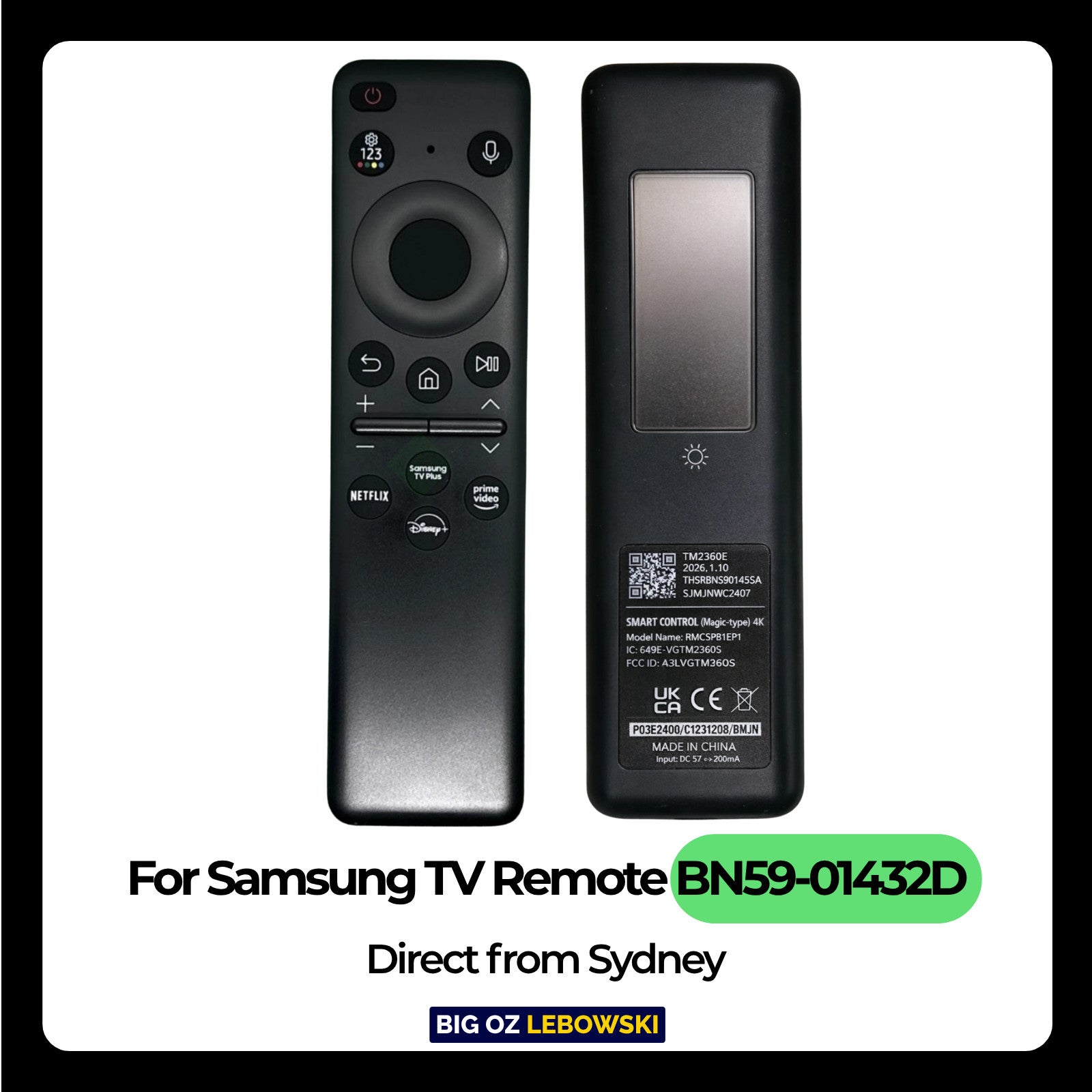 Samsung Bn59-01432d Qn90c Neo Qled Remote Qa50qn90cawxxy Usb-c And 1