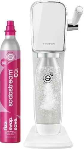 Sodastream Art White Sparkling Drink Maker, Quick Connect Co2,