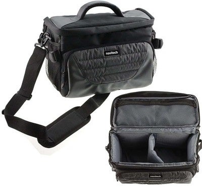Navitech Grey Shoulder Camera Bag For Canon Eos R7 Mirrorless Camera