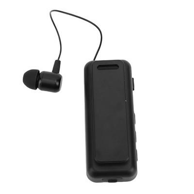 Black Wireless Lavalier Headset Call Vibration Digital Display Wir Oh