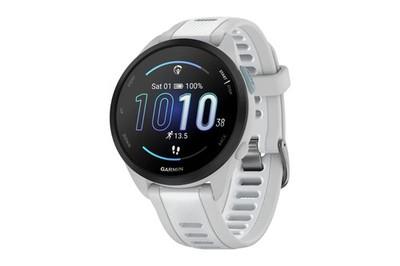 Garmin Forerunner 165 Music Smart Sports Watch (mist Grey With Whitestone Band,
