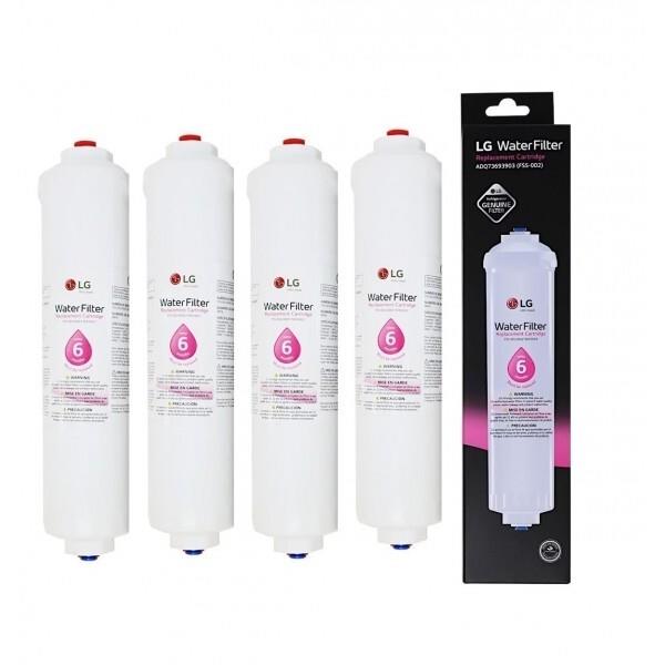 4 X Lg Genuine External Filter For Gs-d635mblc, Gs-d635plc, Gs-l635mbl