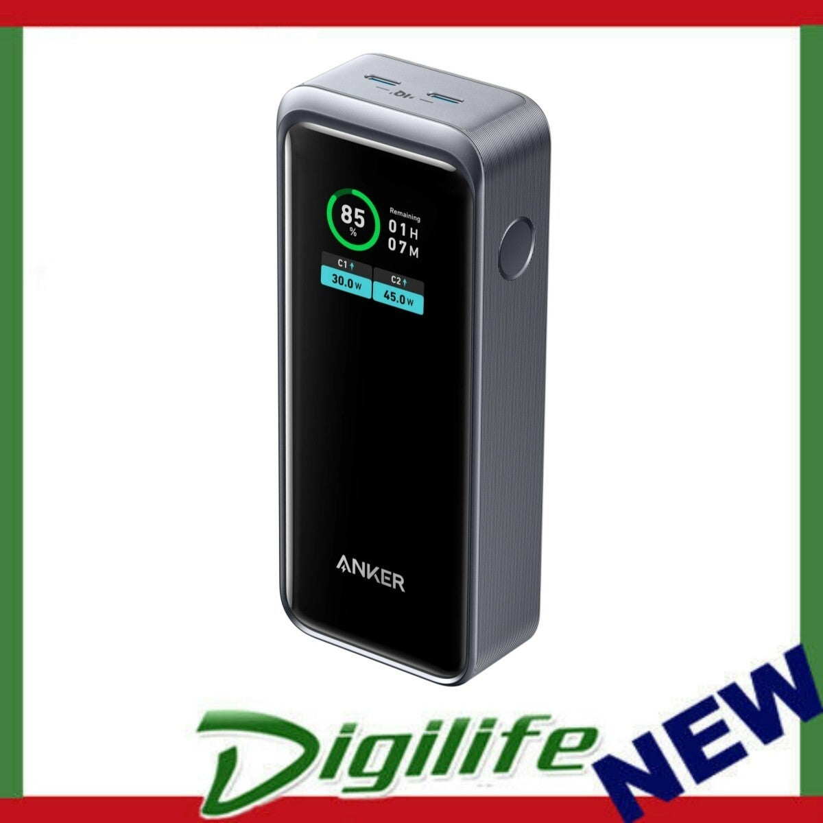 Anker Prime 12,000mah 130w Power Bank 2x Usb-c Ports