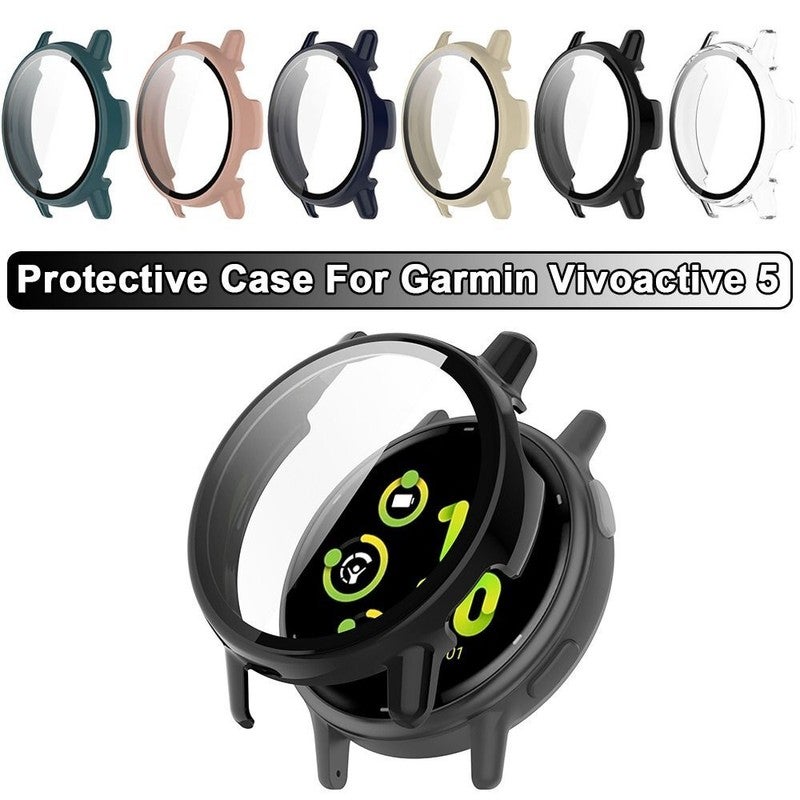 Tempered Protective Case Shell Cover Shell For Garmin Vivoactive 5
