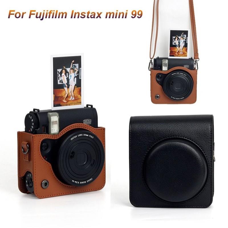Pu Leather Instant Camera Case For Fujifilm Instax Mini 99 Travel