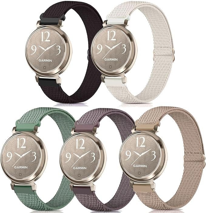 5 Pack Stretchy Watch Bands Compatible With Garmin Lily 2 / Lily 2 Active, Loop