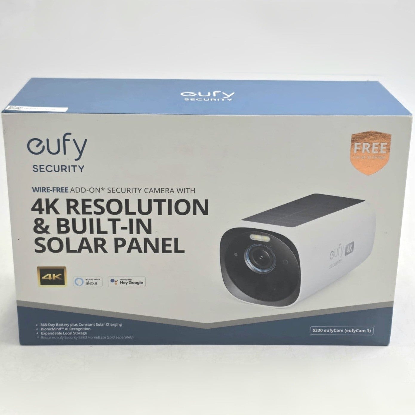 Eufy S330 Eufycam 3 4k Solar Wire-free Outdoor Add-on Camera T8160