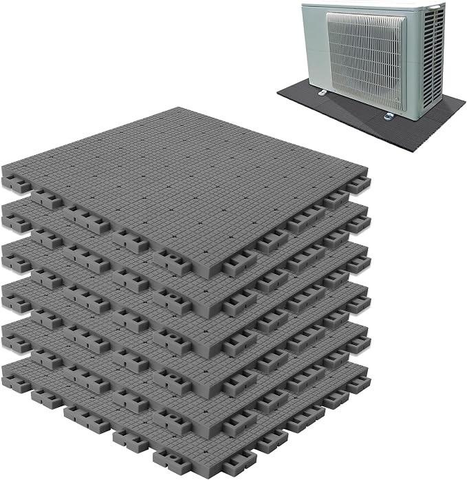 6 Pcs Air Conditioner Heat Pump System Pad-36 X 24 Inch A/c Mini Split Pad-plast