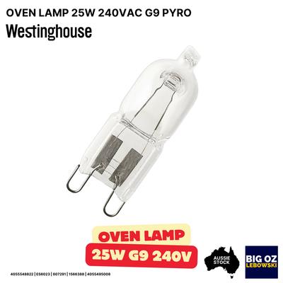 25w 240vac G9 Pyro Halogen Bulb (300°c) For Westinghouse Wfe9516dd Oven |