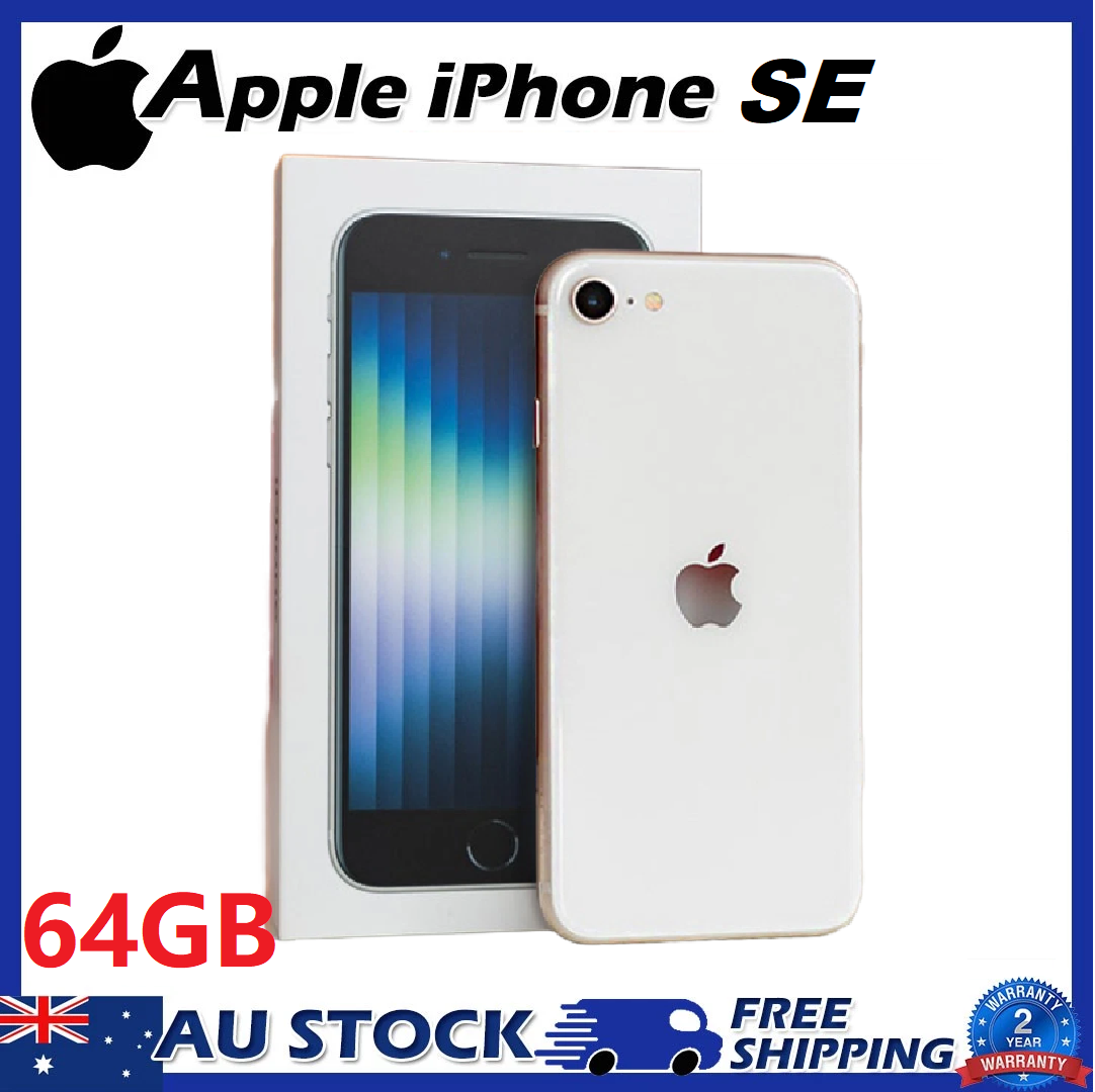 Sealed Apple Iphone Se (2022) 3rd Gen 64gb+4 5g Factory Unlocked Smartphone
