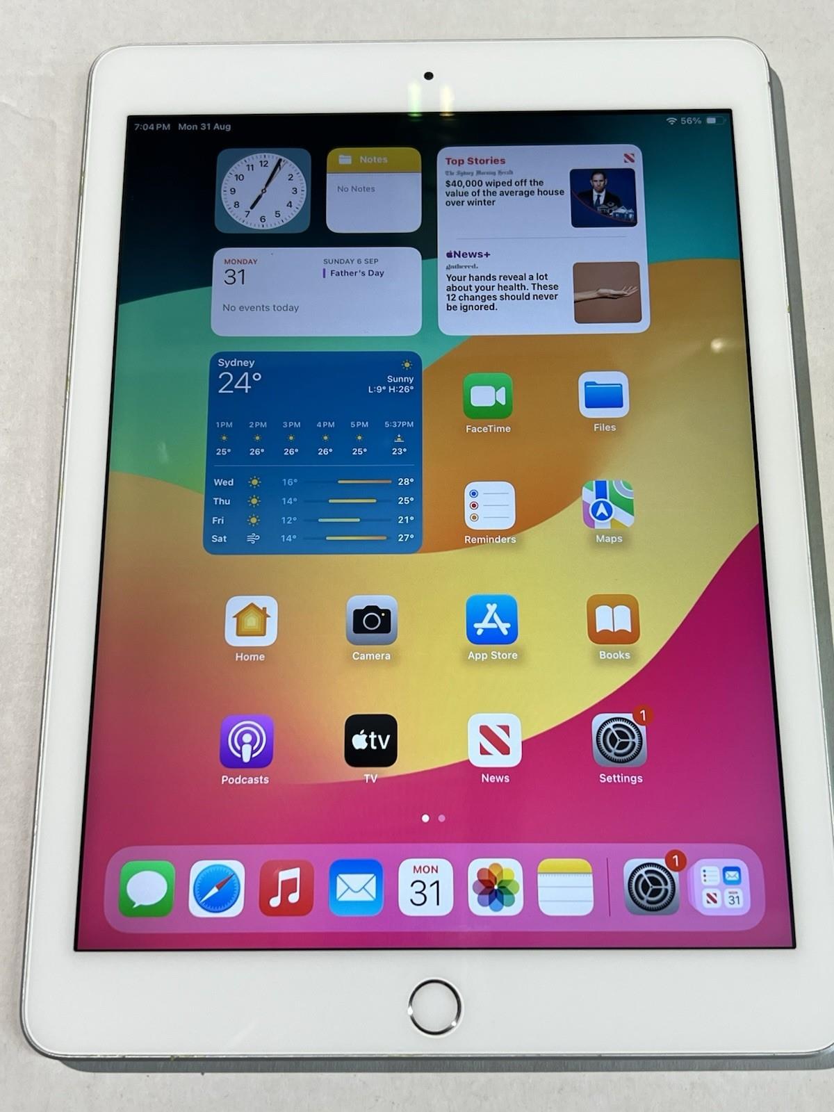 Apple Ipad 6th Gen. 32gb, Wi-fi, 9.7in - Silver (au Stock)
