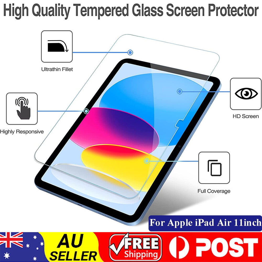 Fr Apple Ipad Air Pro 11inch 2024 6th Generation Tempered Glass Screen Protector