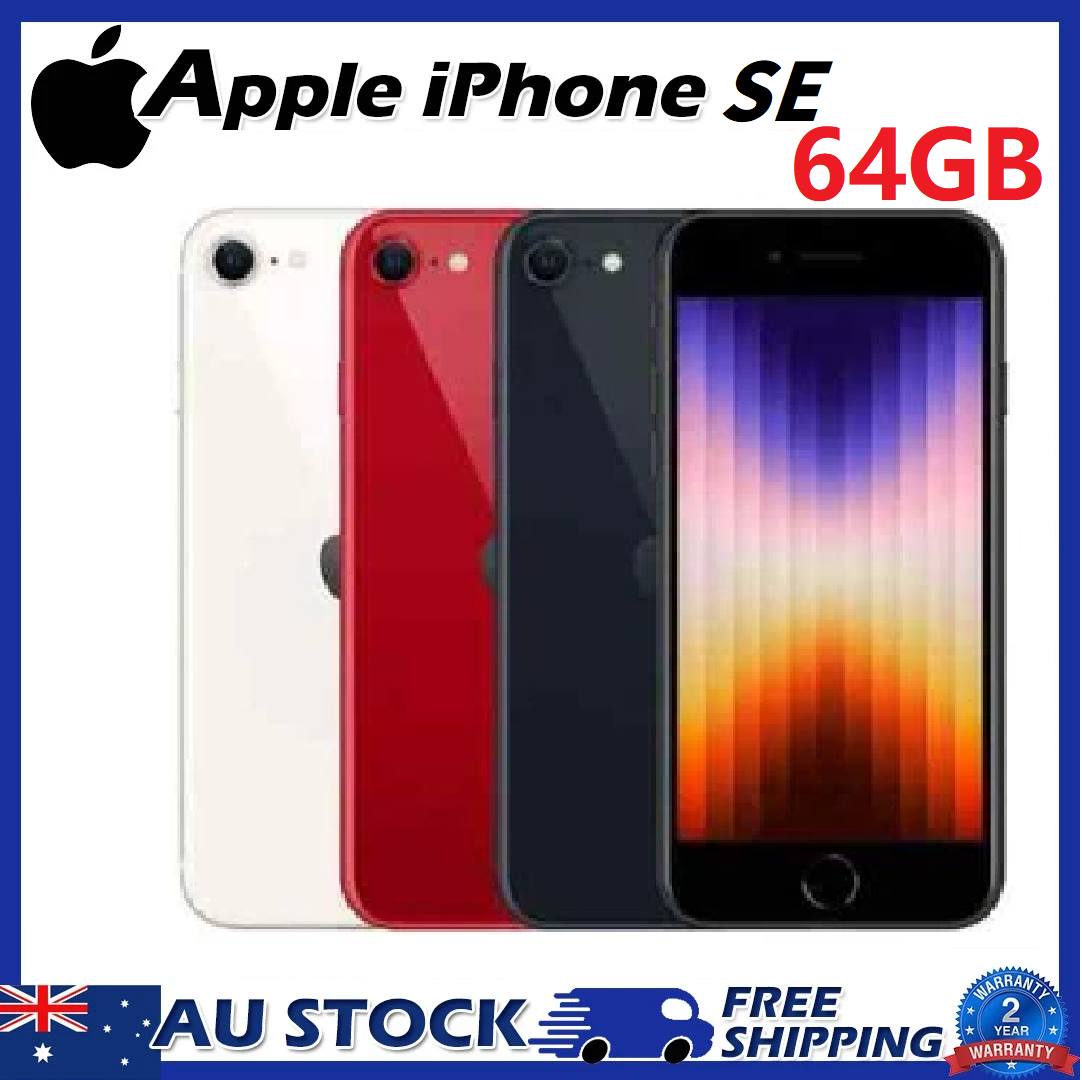 Sealed Apple Iphone Se 3rd Gen 2022 64gb+4gb 5g Factory Unlocked Smartphone