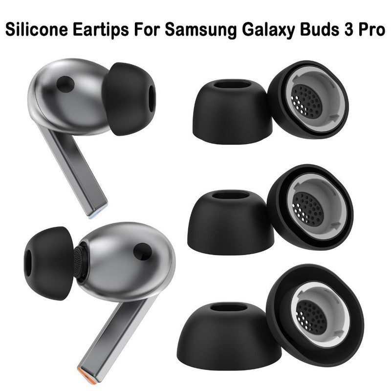 3 Pairs Silicone Earphone Eartips For Samsung Galaxy Buds 3 Pro