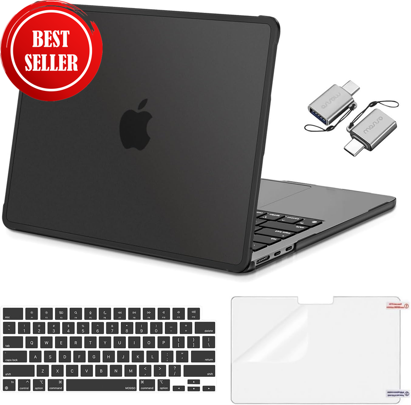Compatible With Macbook Air 13 Inch Case M5 M4 M3, Black
