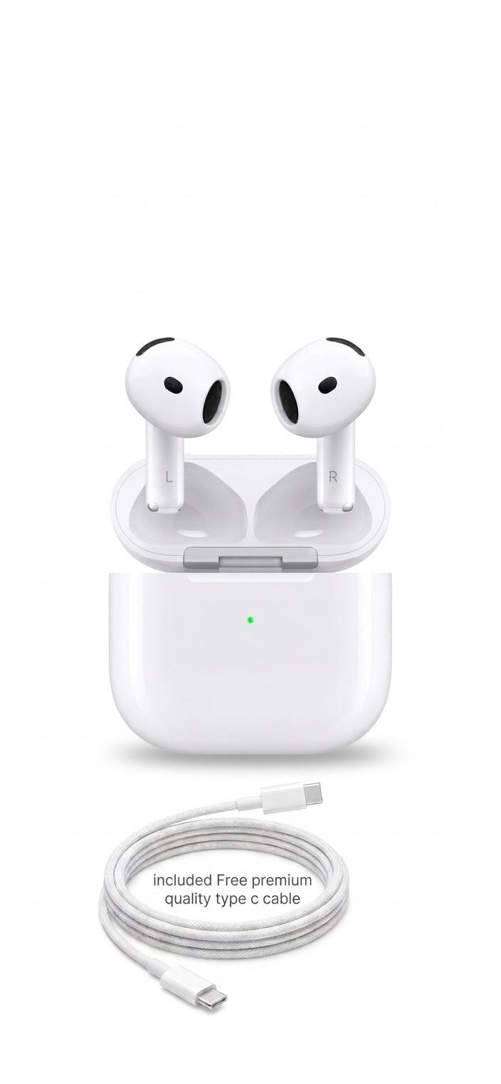For Apple Airpods 4 Wireless Earphones Usb-c Active Noise Cancellation Anc+cable