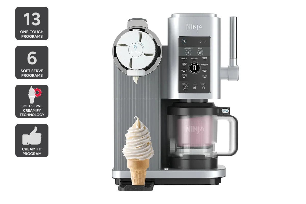 Ninja Swirl By Creami Soft Serve And Ice Cream Machine (platinum