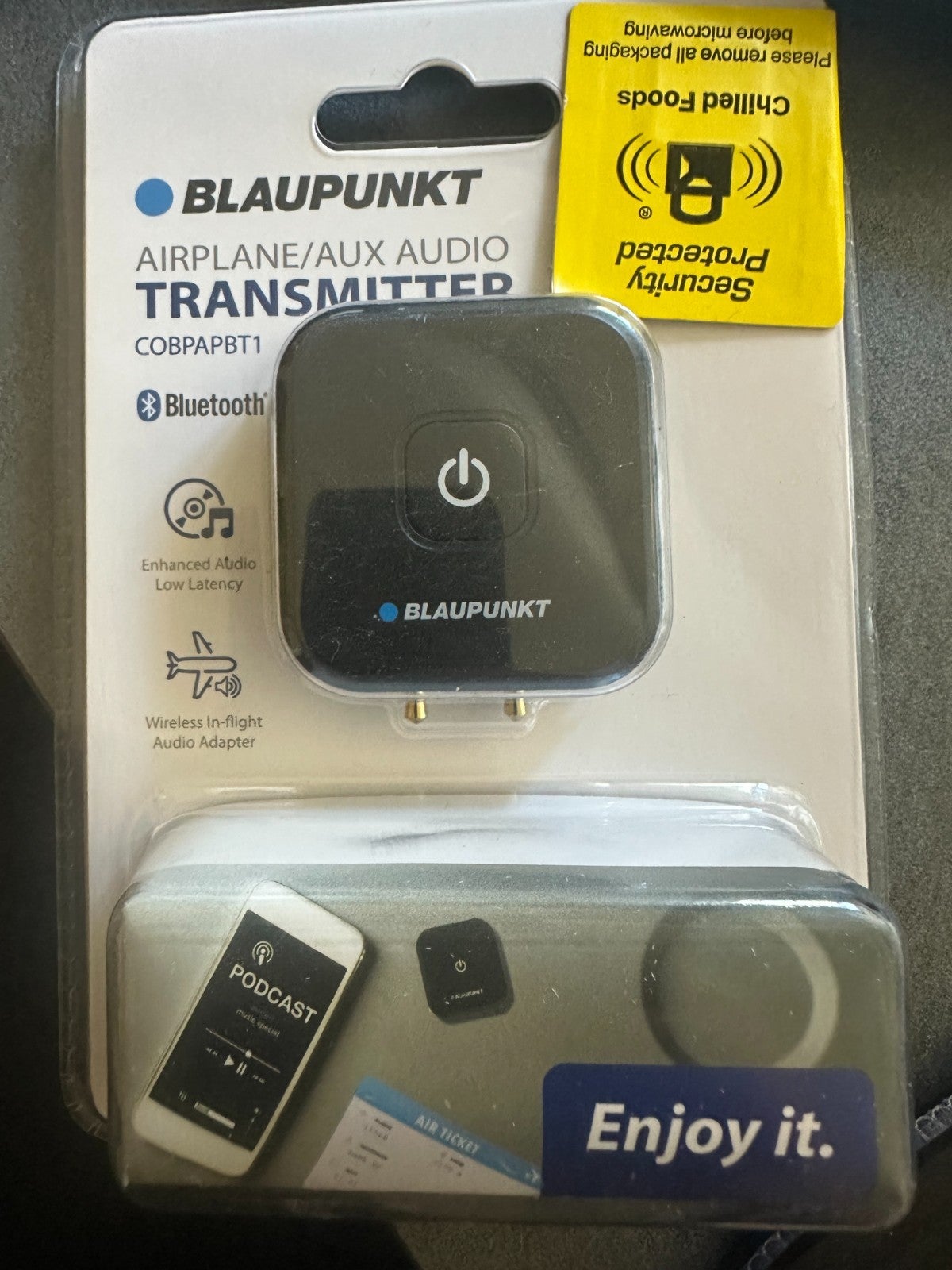 Blaupunkt Airplane Aux Audio Adapter For Airpods Wireless Earphones