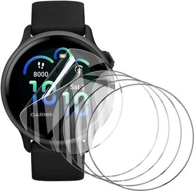 5 Pack Soft Tpu Screen Protector For Garmin Vivoactive 6 42mm, Scratchproof, Hd