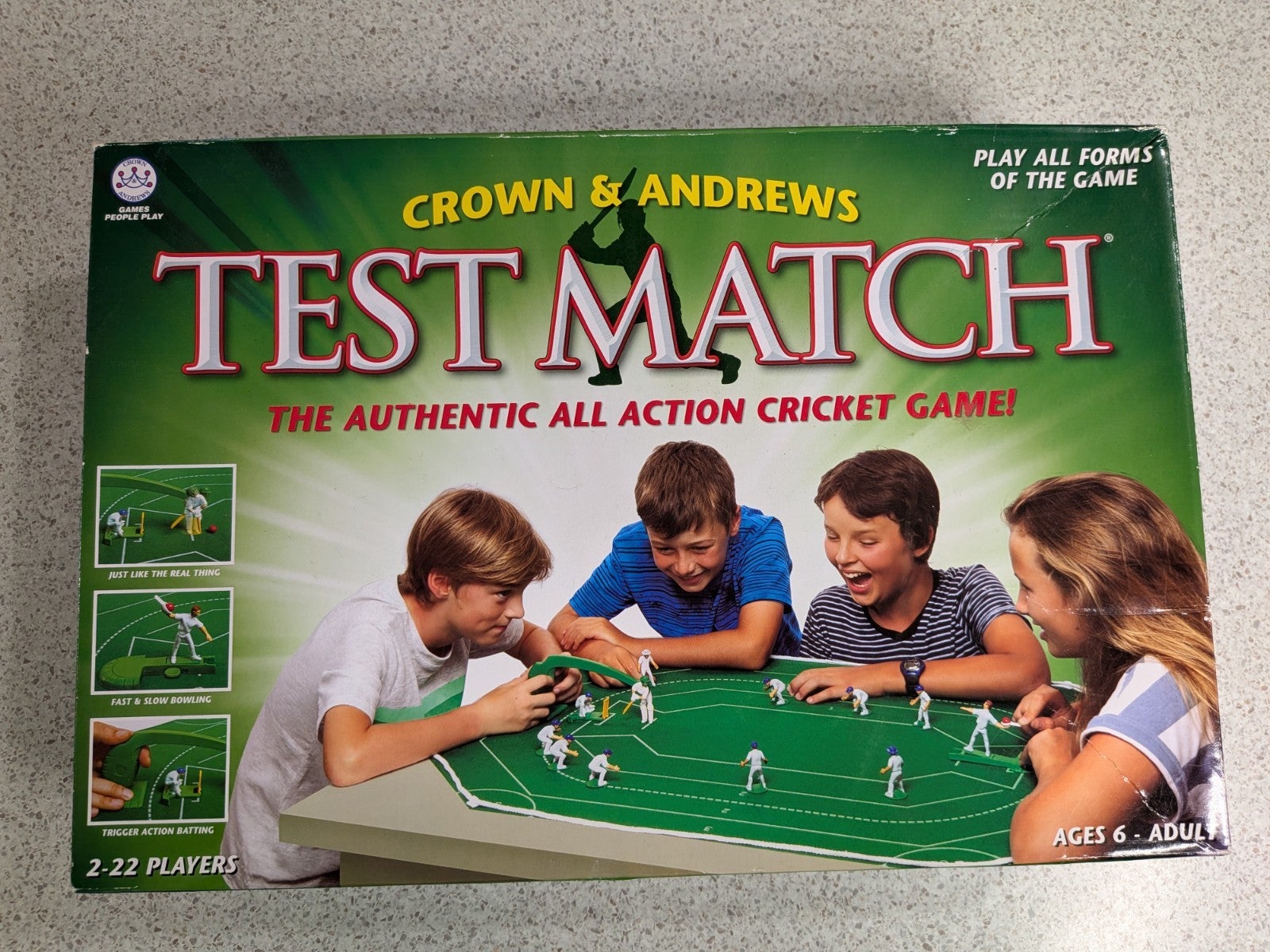 Crown & Andrews Test Match Cricket Board Game. All There