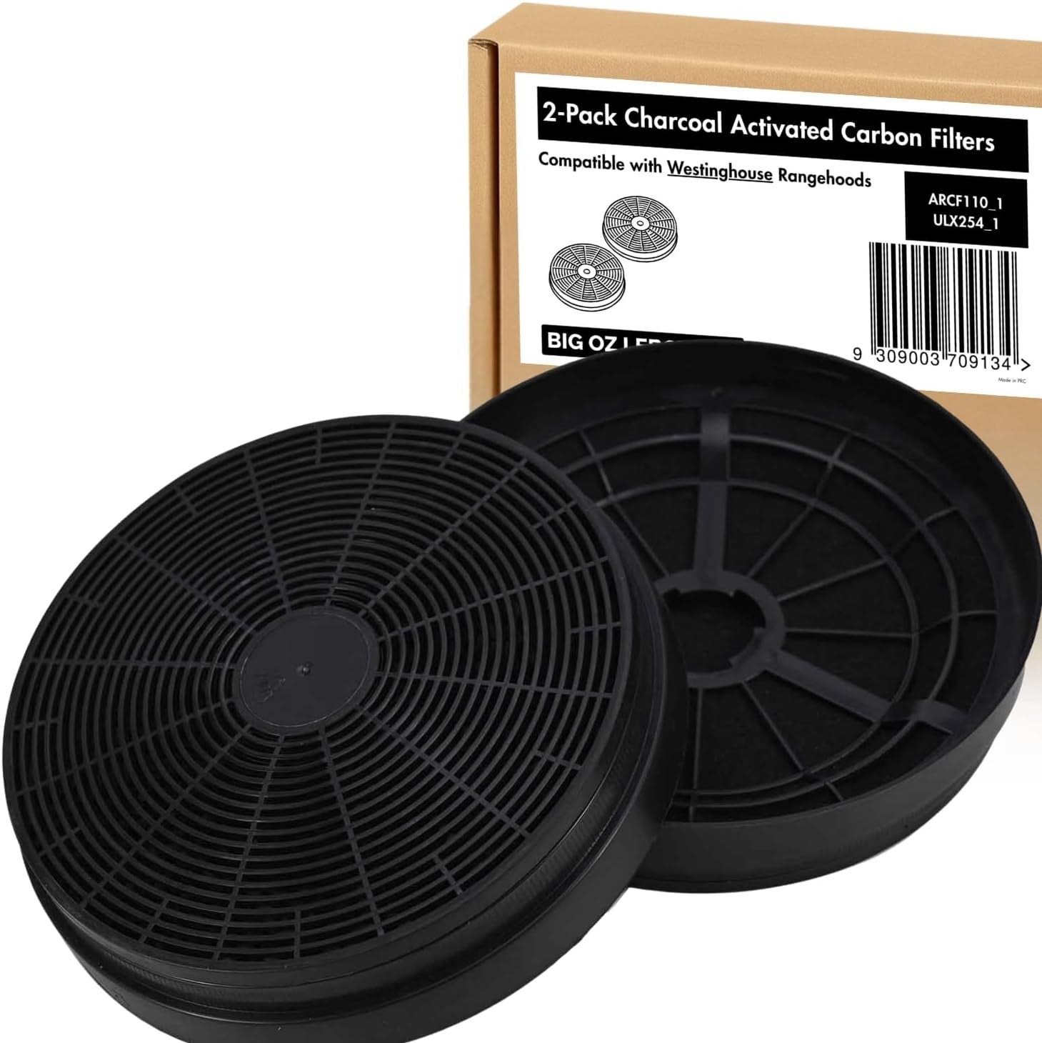 2 X Charcoal Filters For Westinghouse Rangehoods, Replaces Wri525bc