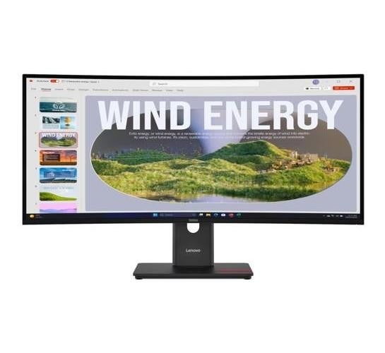 Lenovo Thinkvision T34wd-40 34' 120hz Wqhd Monitor 1500r Curve 4k 3440x1440