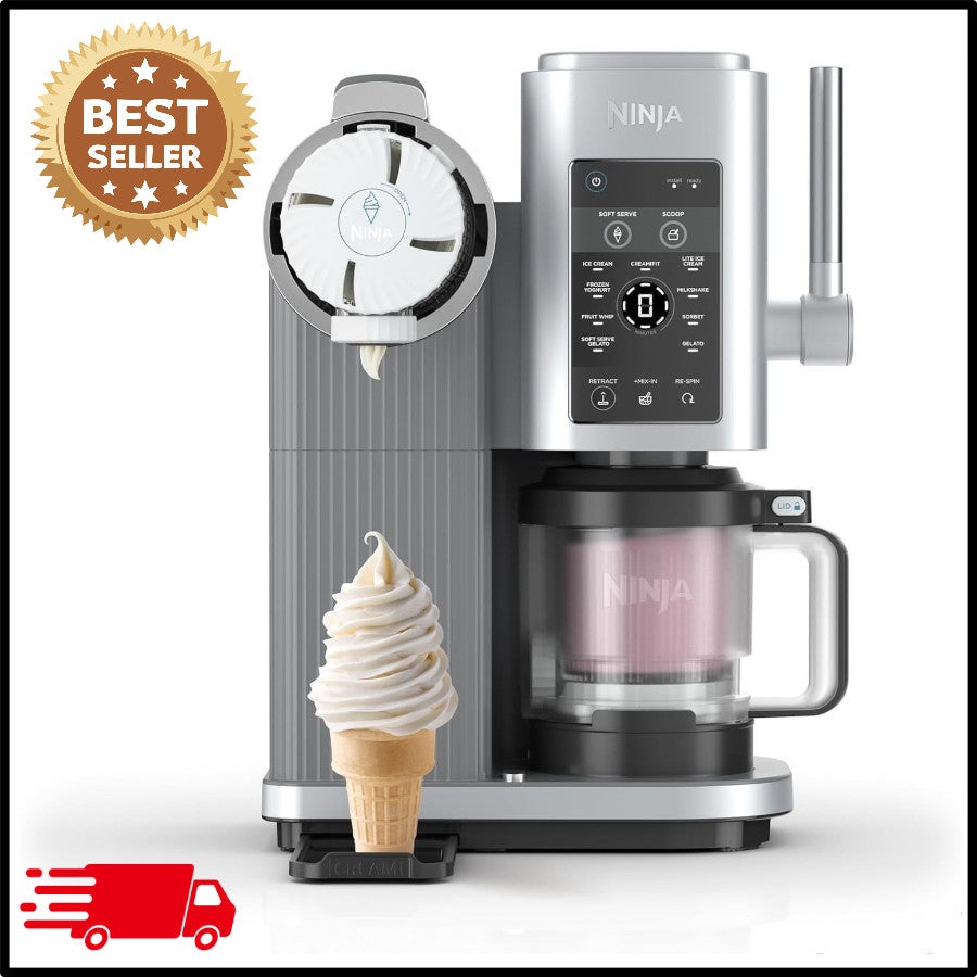 Ninja Swirl By Creami - Silver 6 Soft Serve Programs, Nc701anz,