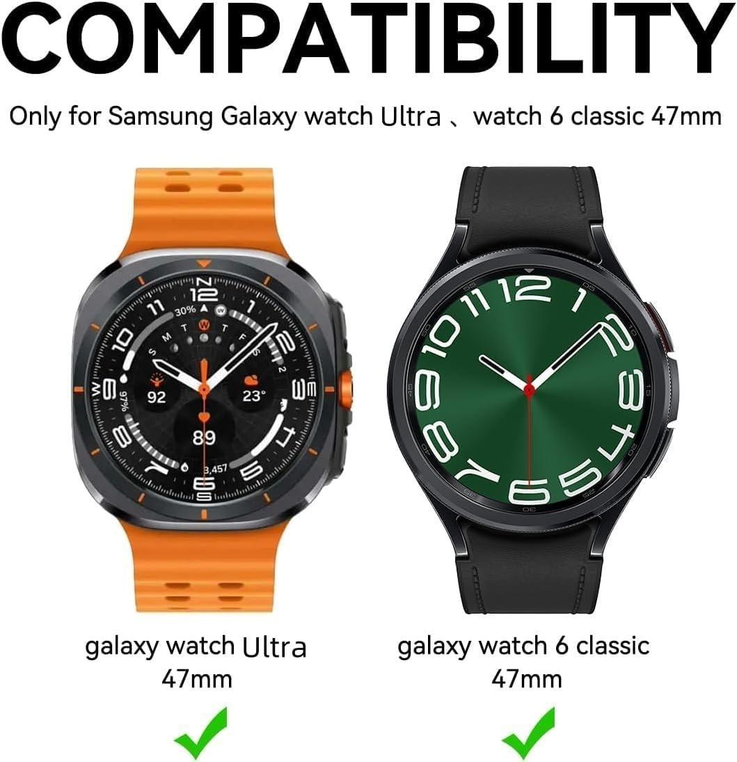 3 Pack Screen Protector For Samsung Galaxy Watch Ultra 47mm Tempered Glass Guard