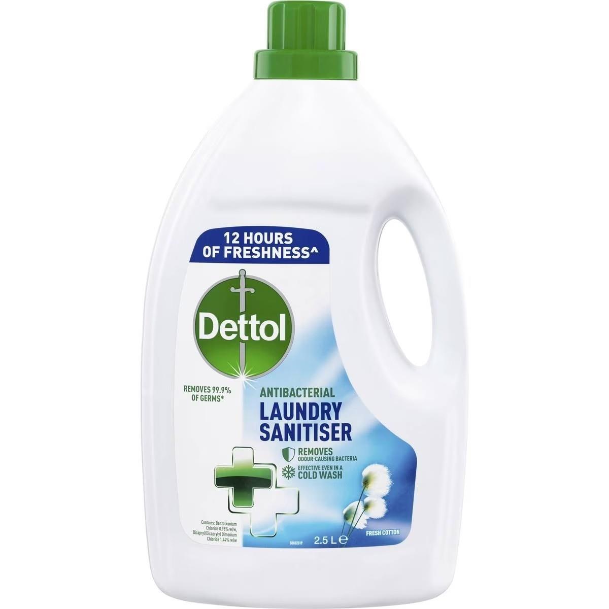 Dettol Laundry Sanitiser Fresh Cotton 2.5l
