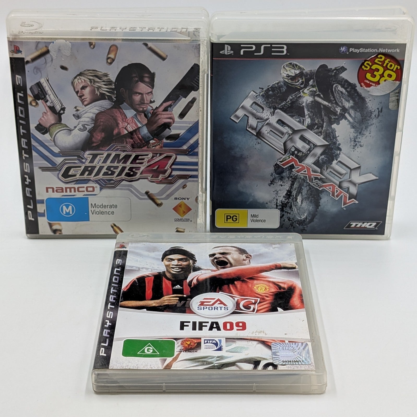Sony Playstation 3 Game Bundle – Time Crisis 4 Mx Vs Atv Reflex Fifa