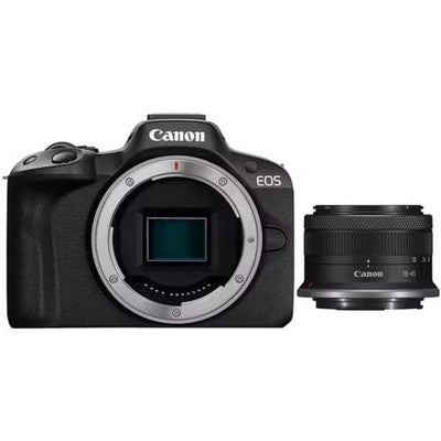 Canon Eos R50 Mirrorless Camera With 18-45mm Lens 24.2mp Aps-c Sensor - 4k 30p
