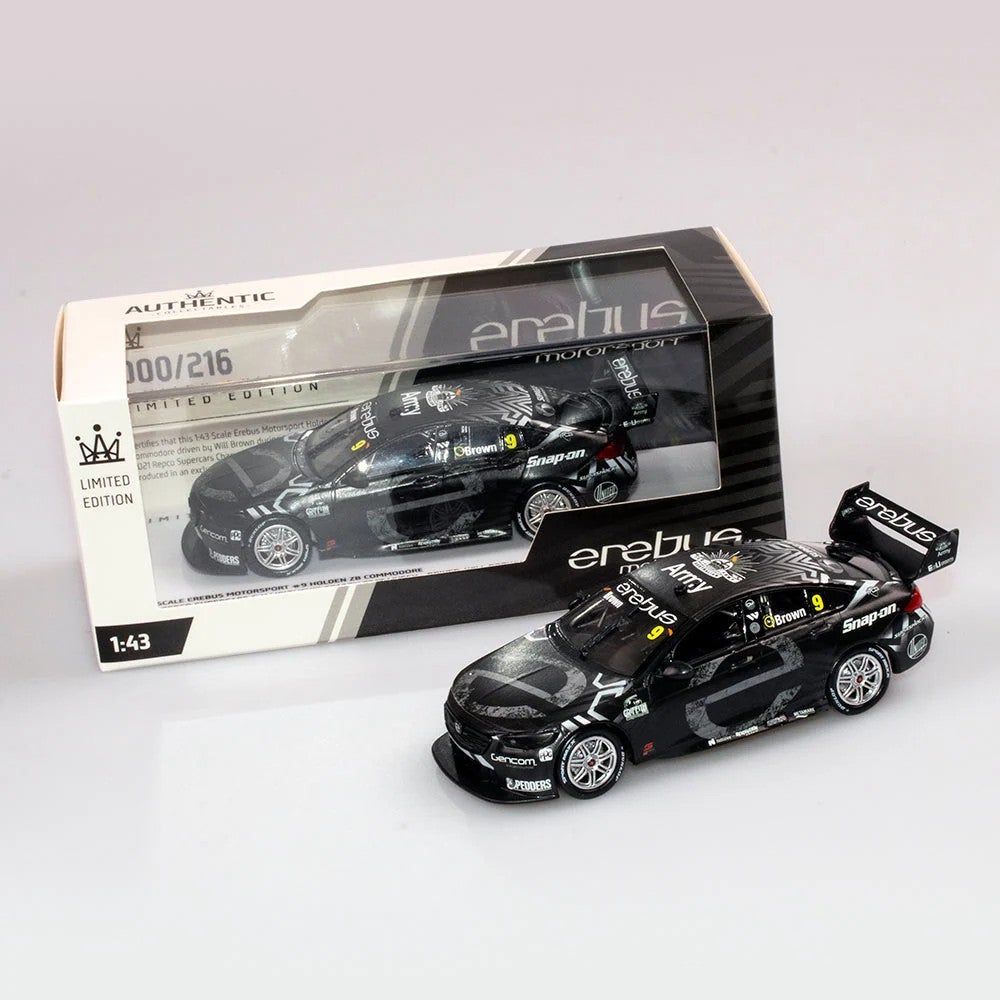 1:43 2021 Will Brown -- 9 Erebus Test Livery -- Authentic Collectables