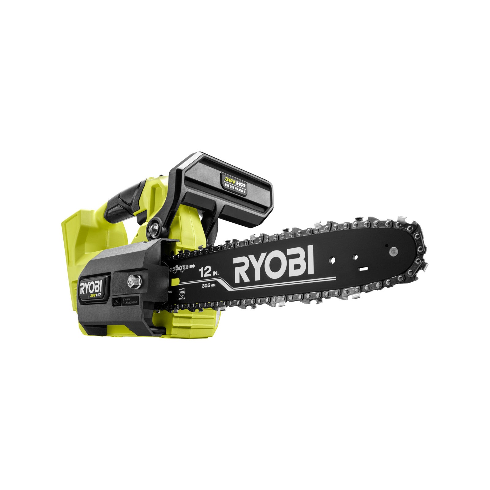Ryobi 36v Hp™ Brushless 12” 30cm Top Handle Chainsaw R36xchs10 - Tool