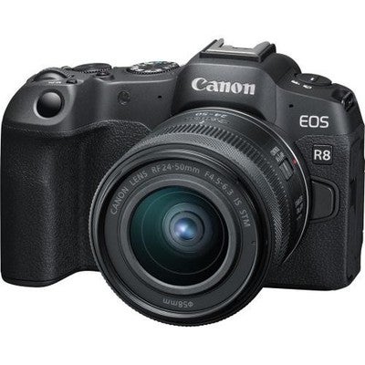 Canon Eos R8 Mirrorless Camera With 24-50mm Lens Kit 24.2mp Full-frame Cmos