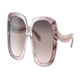 COACH Woman Sunglasses HC8323U C6185 - Frame color: Transparent Pink Ombre, Lens color: Pink Gradient
