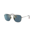 RAY-BAN Man Sunglasses RB8157 Frank Titanium - Frame color: Gold, Lens color: Crystal Blue Polarized