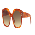 CELINE Unisex Sunglasses CL40168I - Frame color: Black, Lens color: Brown Grad