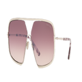 TOM FORD Woman Sunglasses FT0867 - Frame color: Striped Brown, Lens color: Brown Gradient